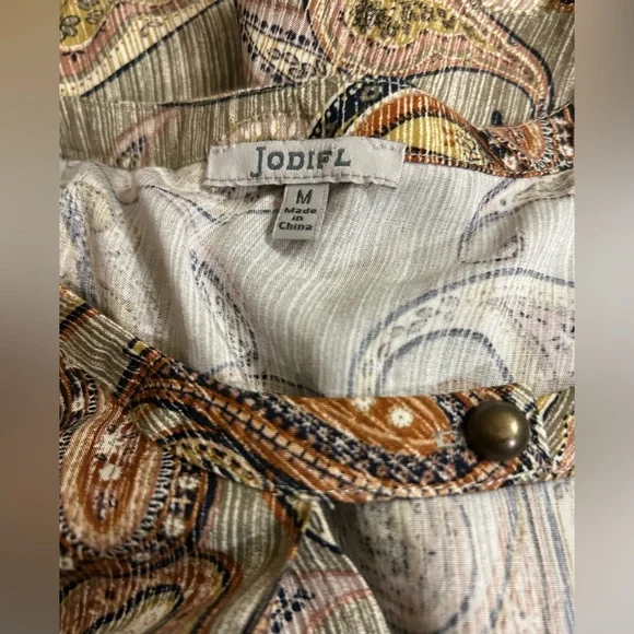 JODIFL Multicolor Paisley Blouse - Picture 6 of 6